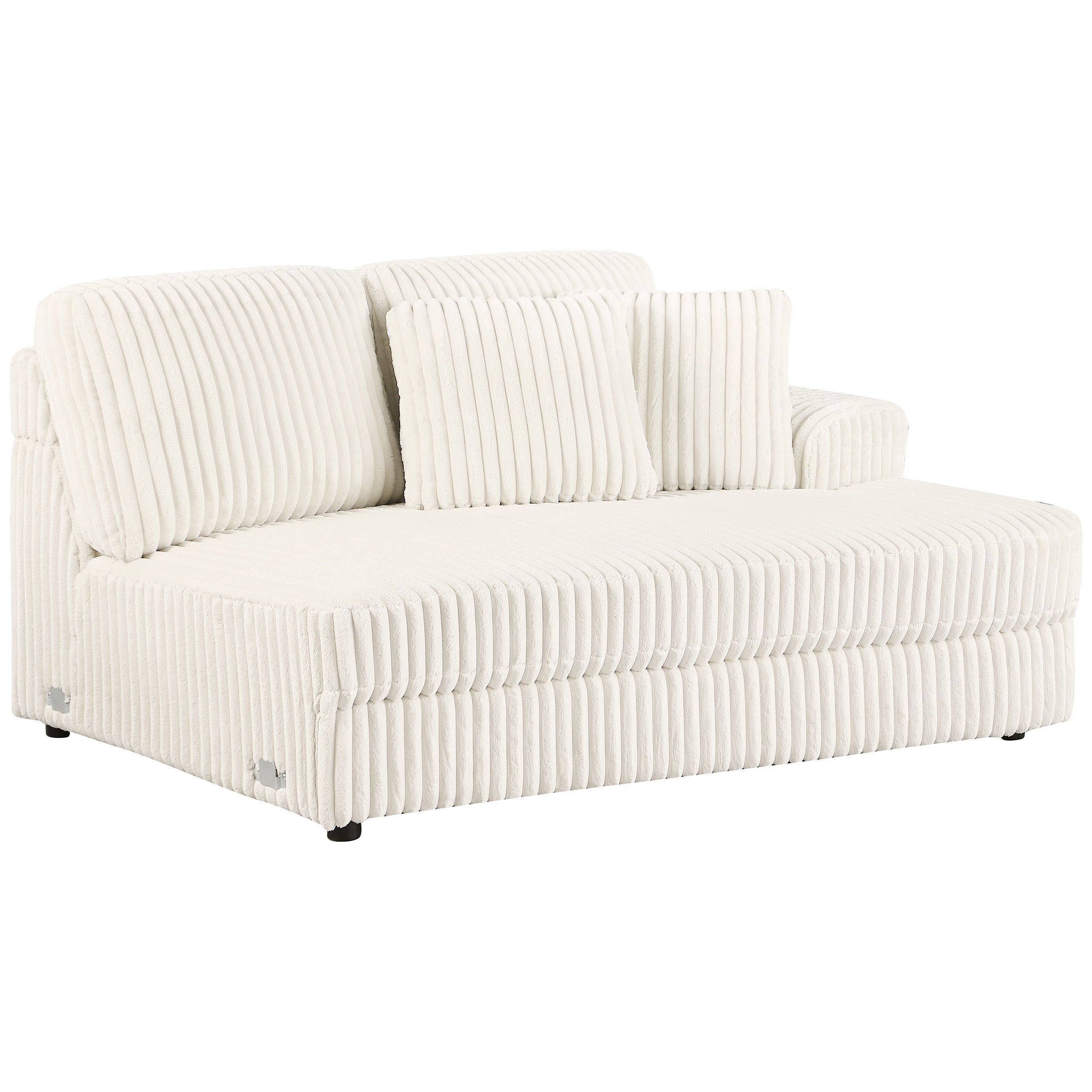 Orleans Furniture - Coaster - Emberson Upholstered RAF Cuddler Ivory - 508854