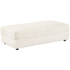 Orleans Furniture - Coaster - Emberson Upholstered Rectangular Storage Ottoman Ivory - 508855