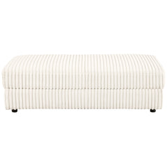 Emberson Upholstered Rectangular Storage Ottoman Ivory