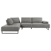 Orleans Furniture - Coaster - Arden Upholstered Sectional Sofa with Adjustable Back Taupe - 508888