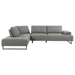 Orleans Furniture - Coaster - Arden Upholstered Sectional Sofa with Adjustable Back Taupe - 508888
