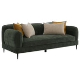 Orleans Furniture - Coaster - Jade Chenille Upholstered Modern Track Arm Sofa Green - 509131