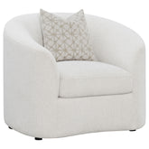 Orleans Furniture - Coaster - Rainn Boucle Upholstered Sloped Arm Accent Chair Latte - 509173