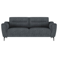 Nolan 2-piece Upholstered Sofa Set Charcoal
