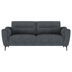 Nolan Upholstered Sloped Track Arm Sofa Charcoal