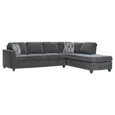 Orleans Furniture - Coaster - Mccord Upholstered Track Arm Sectional Sofa Dark Grey - 509347