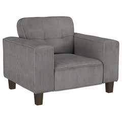 Orleans Furniture - Coaster - Deerhurst Upholstered Track Arm Tufted Accent Chair Charcoal - 509643