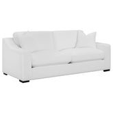 Orleans Furniture - Coaster - Ashlyn Upholstered Sloped Arm Sofa White - 509891