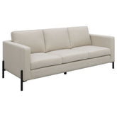 Orleans Furniture - Coaster - Tilly Upholstered Track Arm Sofa Oatmeal - 509901