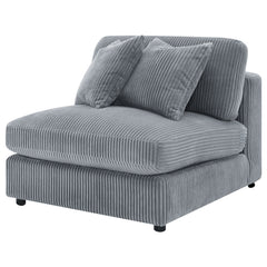 Blaine Upholstered Armless Chair Fog