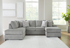 Orleans Furniture - Ashley Furniture - Casselbury Sectional - RAF 2-Piece Sectional with Chaise / Cement - 52906S2