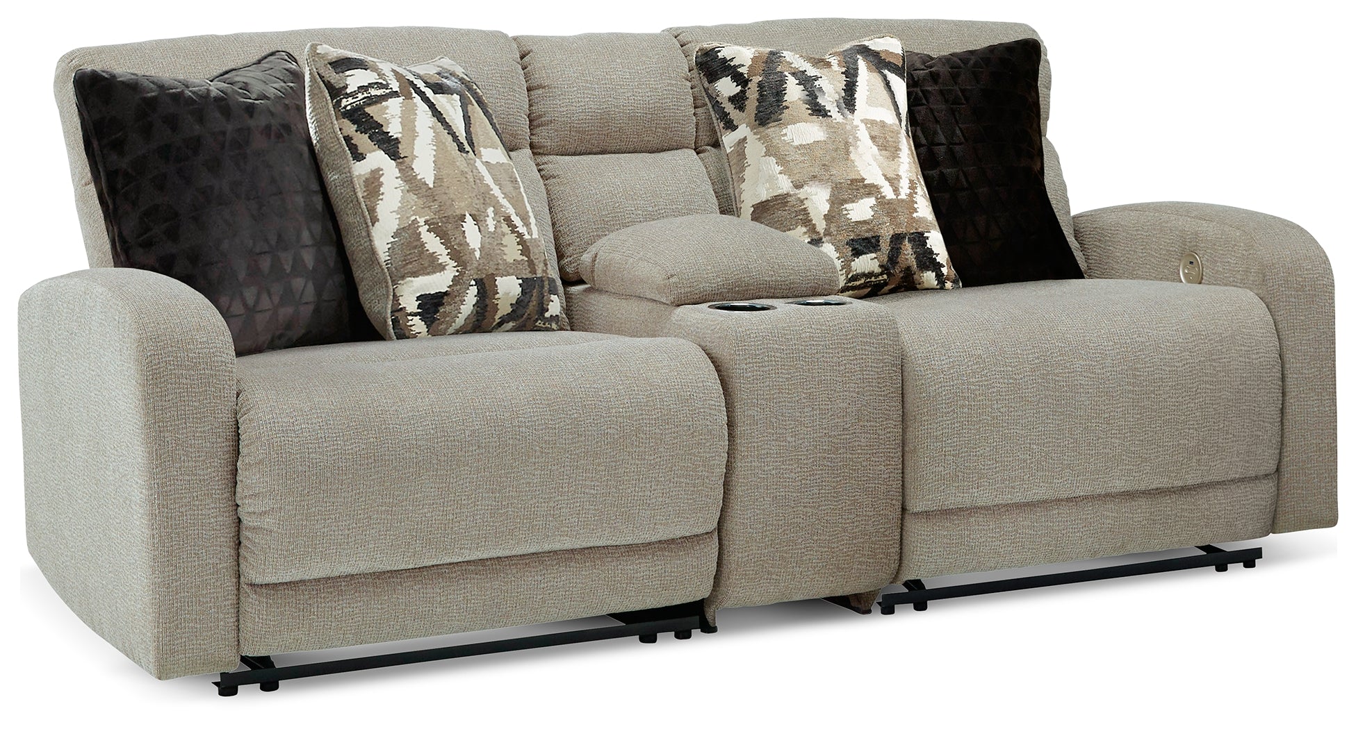 Orleans Furniture - Ashley Furniture - Colleyville Sectional - 7-Piece Power Reclining Sectional with Chaise / Stone - 54405S32
