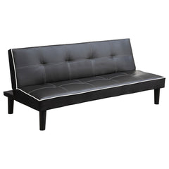 Orleans Furniture - Coaster - Katrina Upholstered Tufted Convertible Sofa Bed Black - 550044