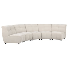 Orleans Furniture - Coaster - Charlotte 5-piece Upholstered Modular Sectional Sofa Ivory - 551300-S5