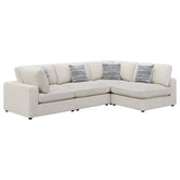 Orleans Furniture - Coaster - Serene 4-piece Upholstered Modular Sectional Sofa Beige - 551321-SETA