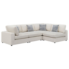 Orleans Furniture - Coaster - Serene 4-piece Upholstered Modular Sectional Sofa Beige - 551321-SETA