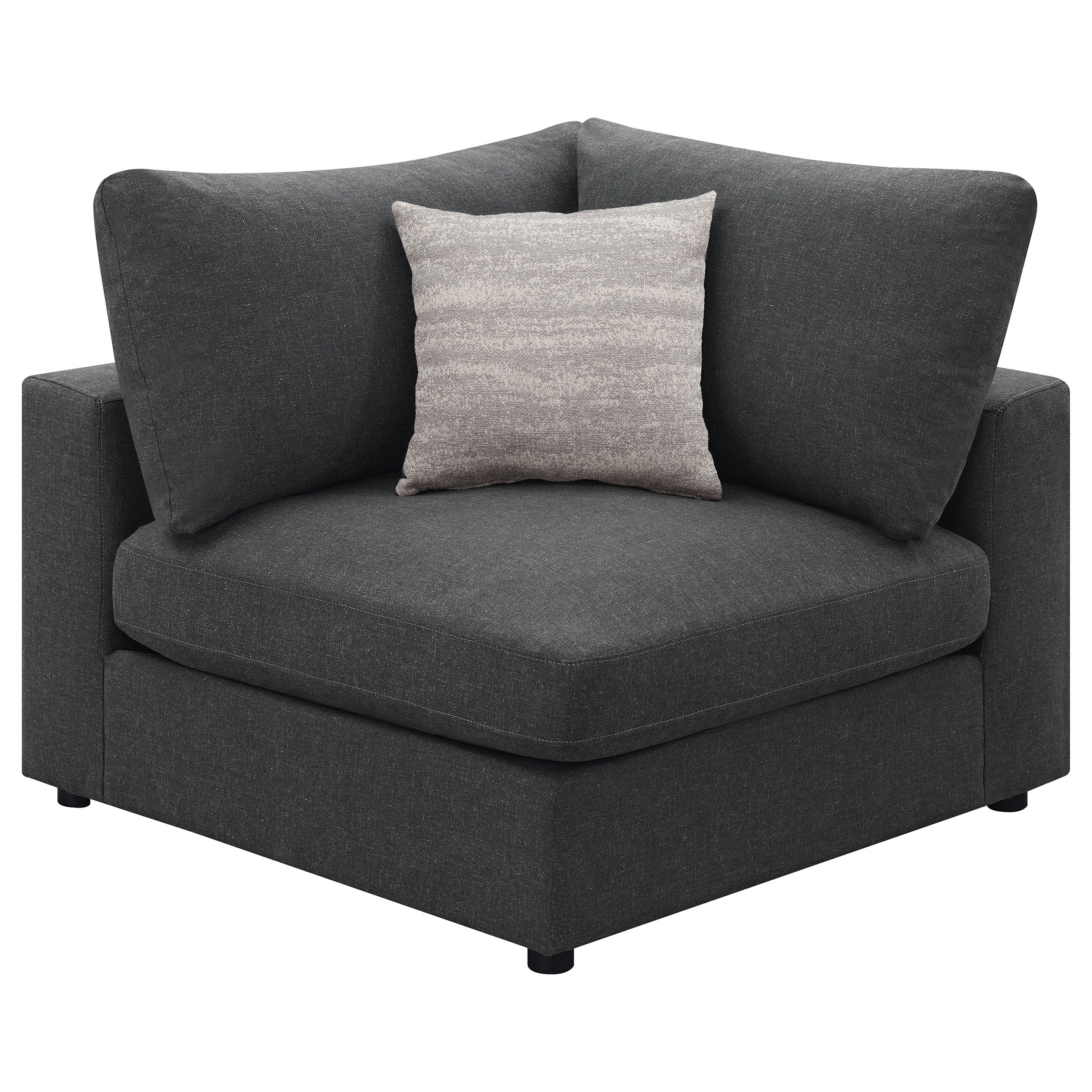 Orleans Furniture - Coaster - Serene Upholstered Corner Charcoal - 551325