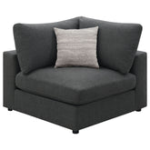 Orleans Furniture - Coaster - Serene Upholstered Corner Charcoal - 551325