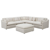 Orleans Furniture - Coaster - Hobson 6-piece Upholstered Modular Sectional Sofa Ivory - 551451-SET