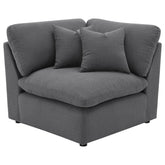 Orleans Furniture - Coaster - Hobson Upholstered Corner Charcoal - 551456