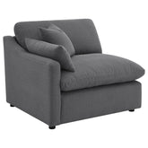 Orleans Furniture - Coaster - Hobson Upholstered LAF Chair Charcoal - 551458LAF