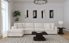 Orleans Furniture - Coaster - Lakeview 5-piece Upholstered Modular Sectional Sofa Ivory - 551461-SETB