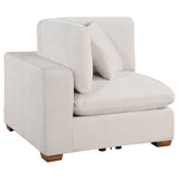 Orleans Furniture - Coaster - Lakeview Upholstered Corner Chair Ivory - 551462