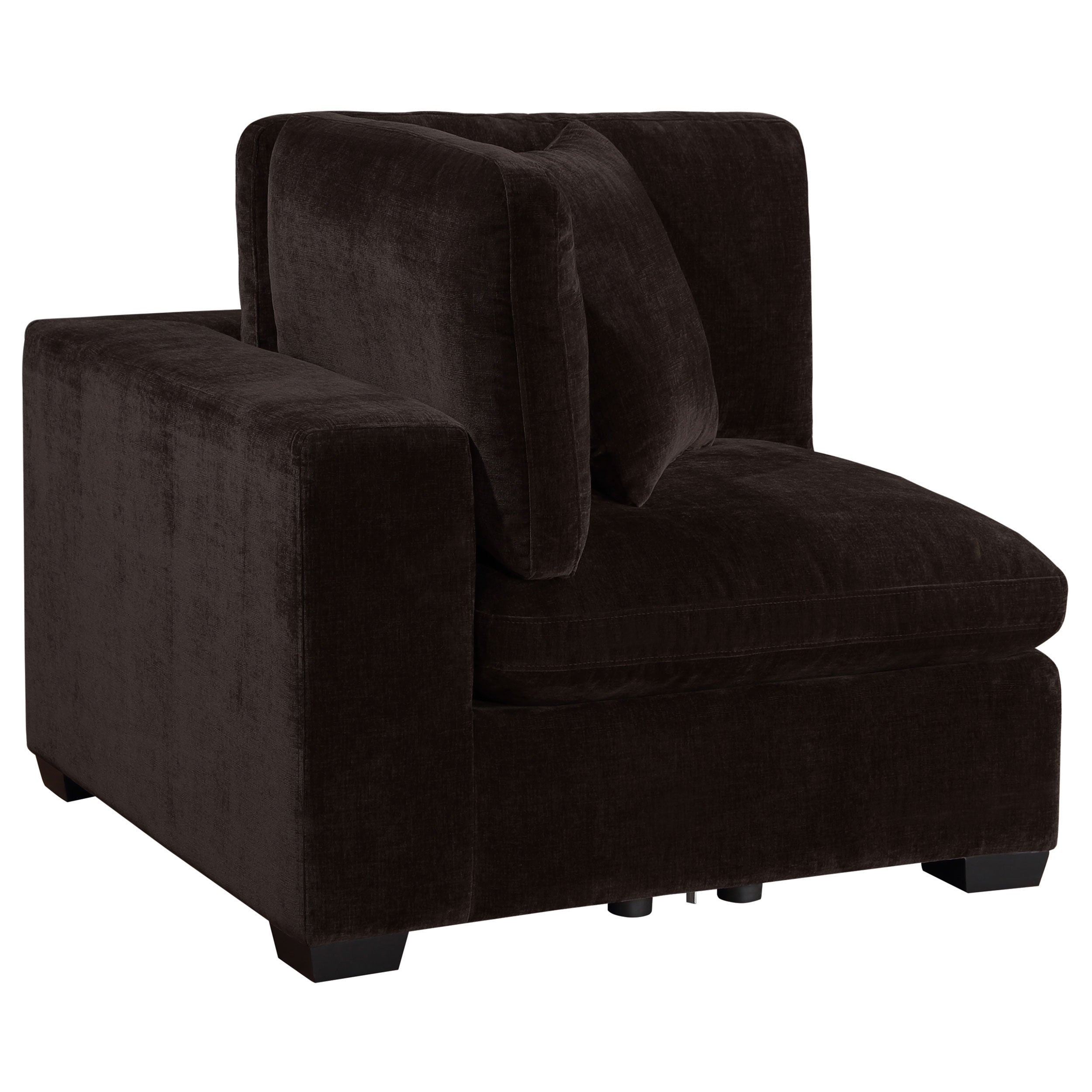 Orleans Furniture - Coaster - Lakeview Upholstered Corner Chair Dark Chocolate - 551465