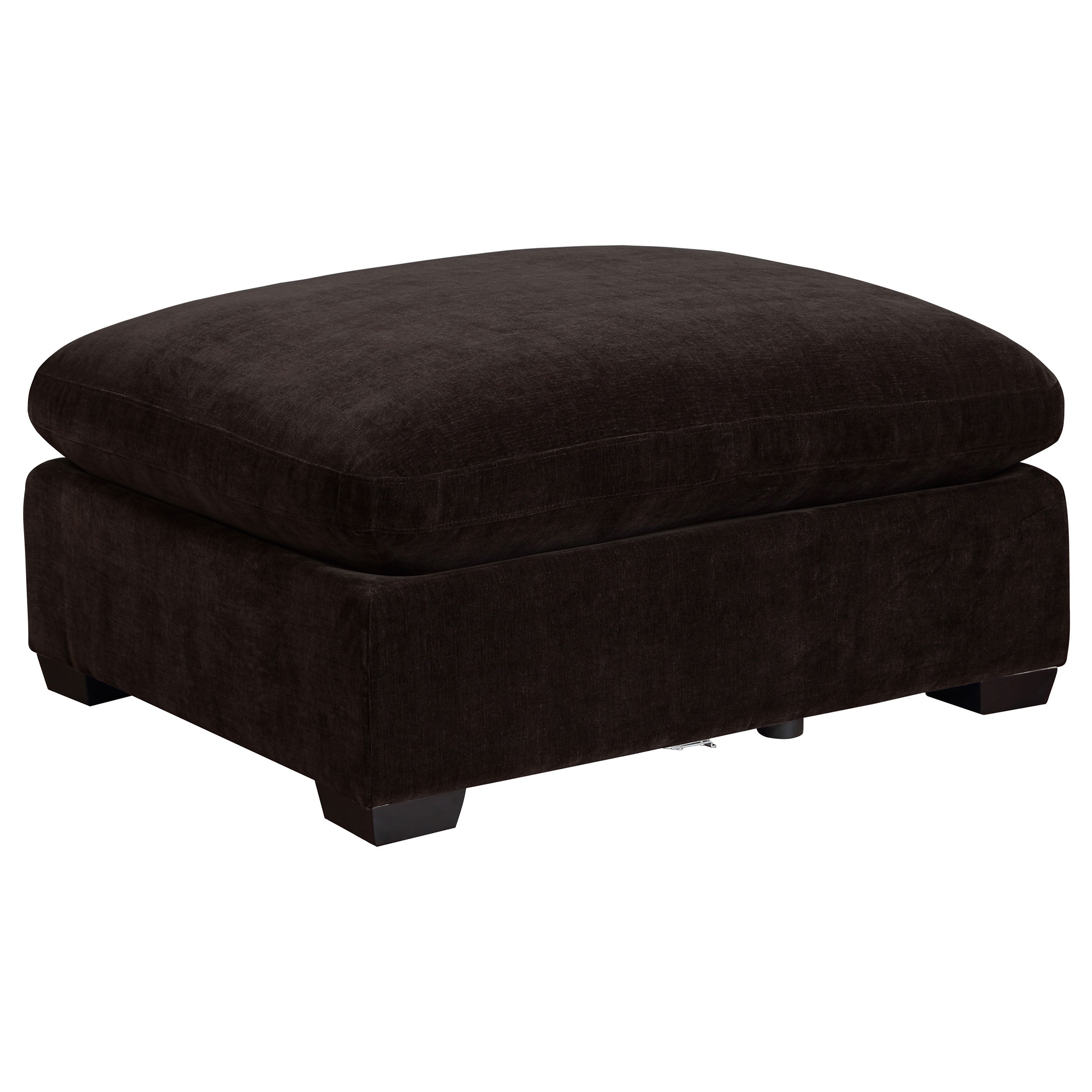 Orleans Furniture - Coaster - Lakeview Rectangular Upholstered Ottoman Dark Chocolate - 551466