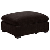 Orleans Furniture - Coaster - Lakeview Rectangular Upholstered Ottoman Dark Chocolate - 551466