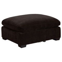 Orleans Furniture - Coaster - Lakeview Rectangular Upholstered Ottoman Dark Chocolate - 551466