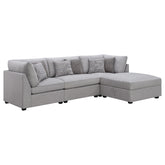 Orleans Furniture - Coaster - Cambria 4-piece Upholstered Modular Sectional Sofa Grey - 551511-S4A