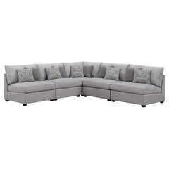 Orleans Furniture - Coaster - Cambria 5-piece Upholstered Modular Sectional Sofa Grey - 551511-S5A