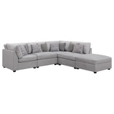 Orleans Furniture - Coaster - Cambria 5-piece Upholstered Modular Sectional Sofa Grey - 551511-S5B