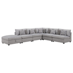 Orleans Furniture - Coaster - Cambria 6-piece Upholstered Modular Sectional Sofa Grey - 551511-S6A