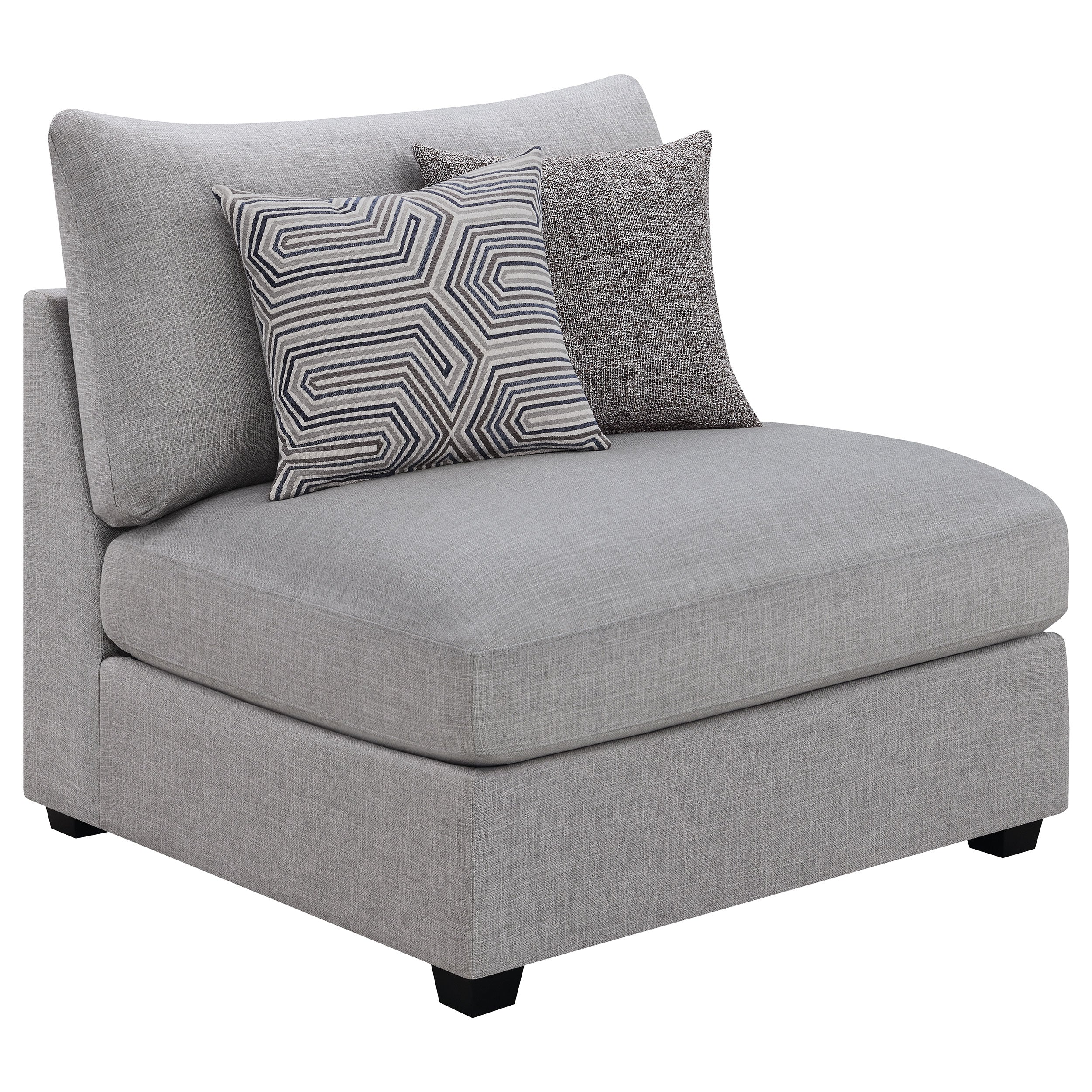 Orleans Furniture - Coaster - Cambria Upholstered Armless Chair Grey - 551511