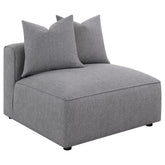 Orleans Furniture - Coaster - Jennifer Upholstered Armless Chair Grey - 551594