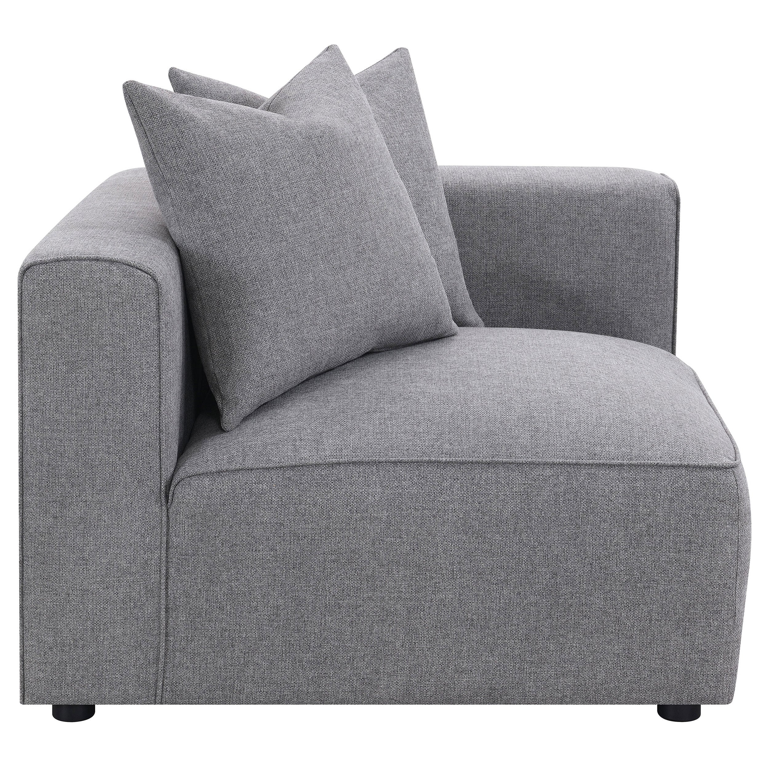 Orleans Furniture - Coaster - Jennifer Upholstered Corner Chair Grey - 551595
