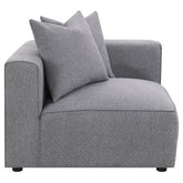 Orleans Furniture - Coaster - Jennifer Upholstered Corner Chair Grey - 551595