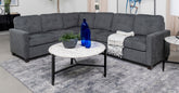 Orleans Furniture - Coaster - Georgina 4-piece Upholstered Modular Sectional Steel Grey - 551701-SET