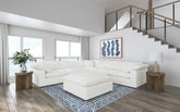 Orleans Furniture - Coaster - Raleigh 6-piece Boucle Upholstered Modular Sectional Ivory - 551751-SETA