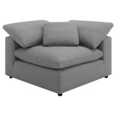 Orleans Furniture - Coaster - Raleigh Boucle Upholstered Corner Chair Grey - 551755