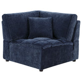 Orleans Furniture - Coaster - Atlantic Corduroy Upholstered Corner Chair Blue - 551822