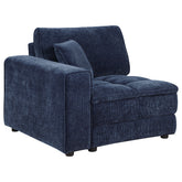 Orleans Furniture - Coaster - Atlantic Corduroy Upholstered LAF Arm Chair Blue - 551824LAF