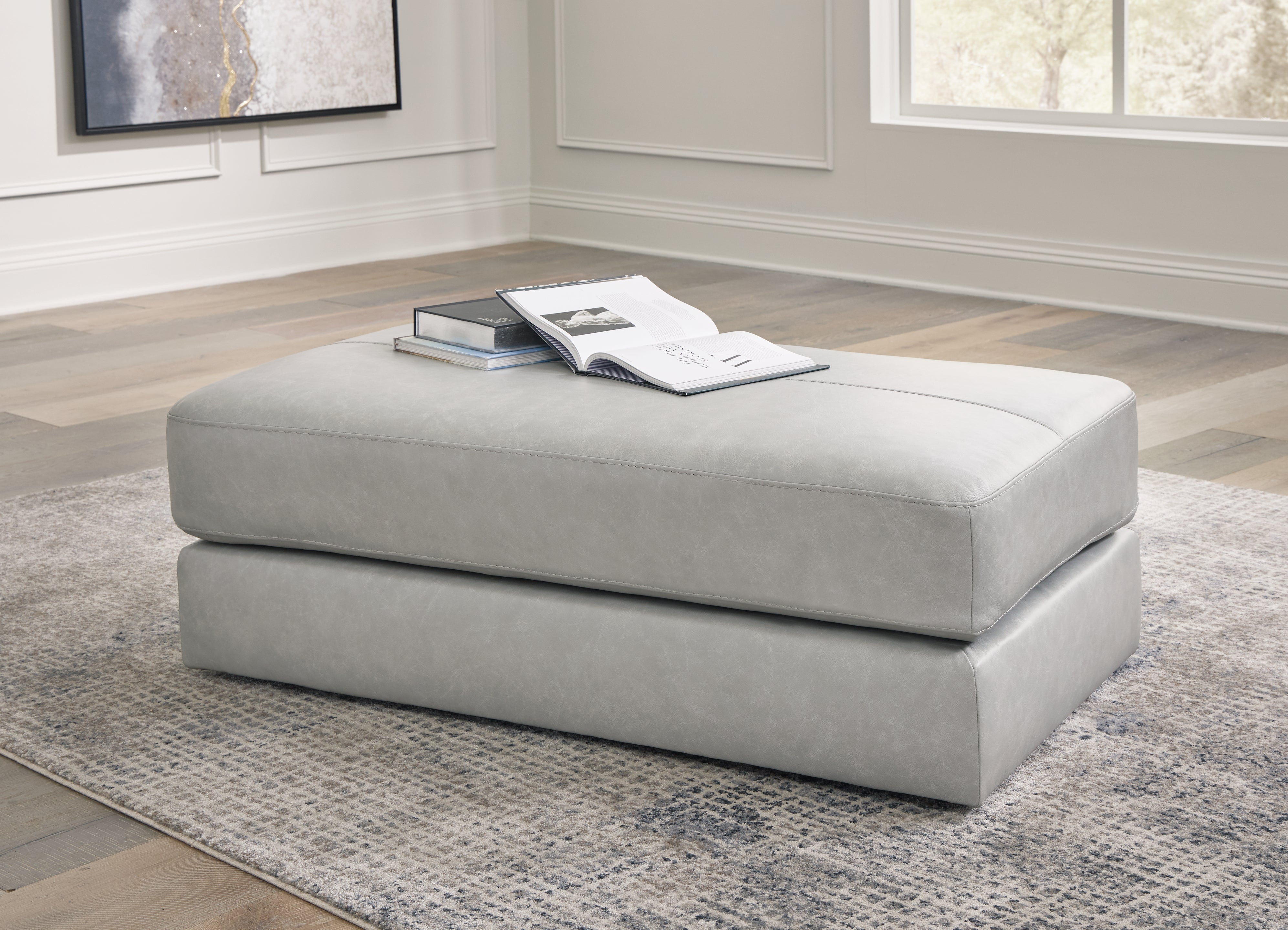 Orleans Furniture - Ashley Furniture - Amiata Living Room - Oversized Accent Ottoman / Glacier - 5740408