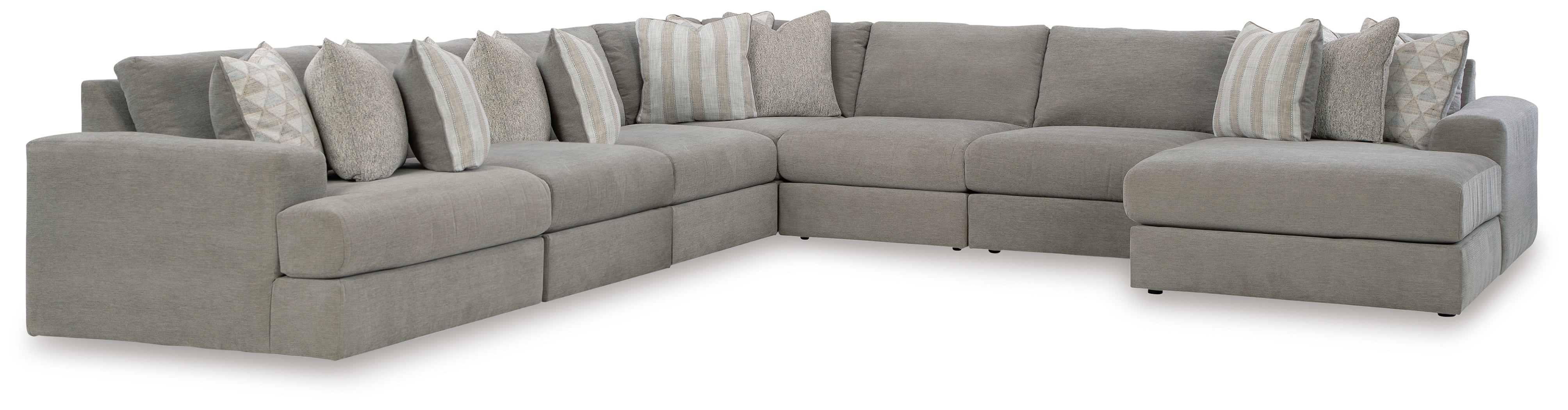 Orleans Furniture - Ashley Furniture - Avaliyah Sectional - RAF 2-Piece Sectional Loveseat / Ash - 58103S1
