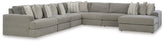 Orleans Furniture - Ashley Furniture - Avaliyah Sectional - RAF 2-Piece Sectional Loveseat / Ash - 58103S1