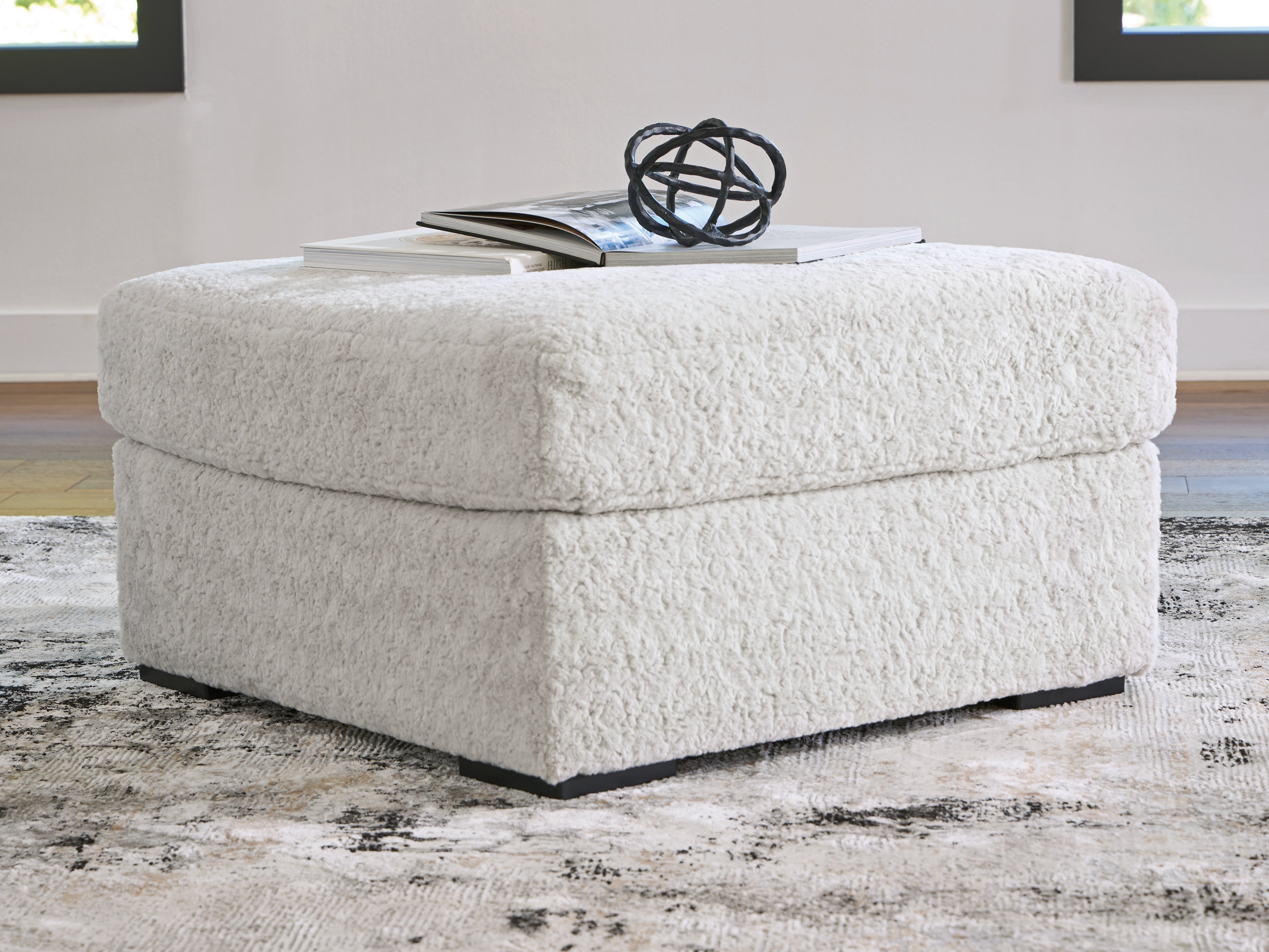 Orleans Furniture - Ashley Furniture - Cuddle Plush Living Room - Oversized Accent Ottoman / Arctic - PC5910608