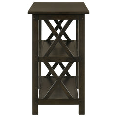 Rachelle 2-shelf Wood Entryway Console Table Deep Merlot