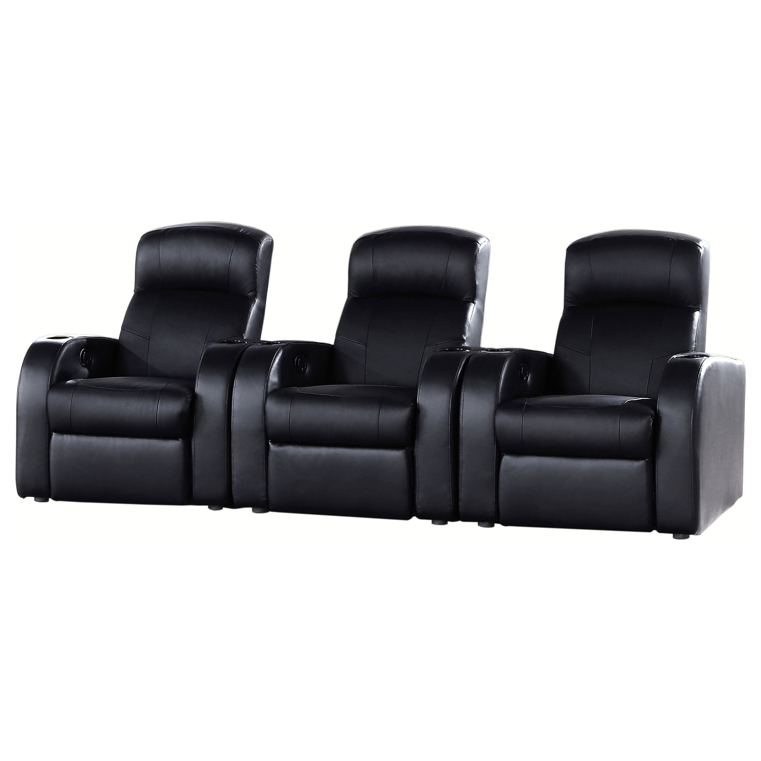 Orleans Furniture - Coaster - Cyrus 3-piece Upholstered Home Theater Seating - 600001-S3B